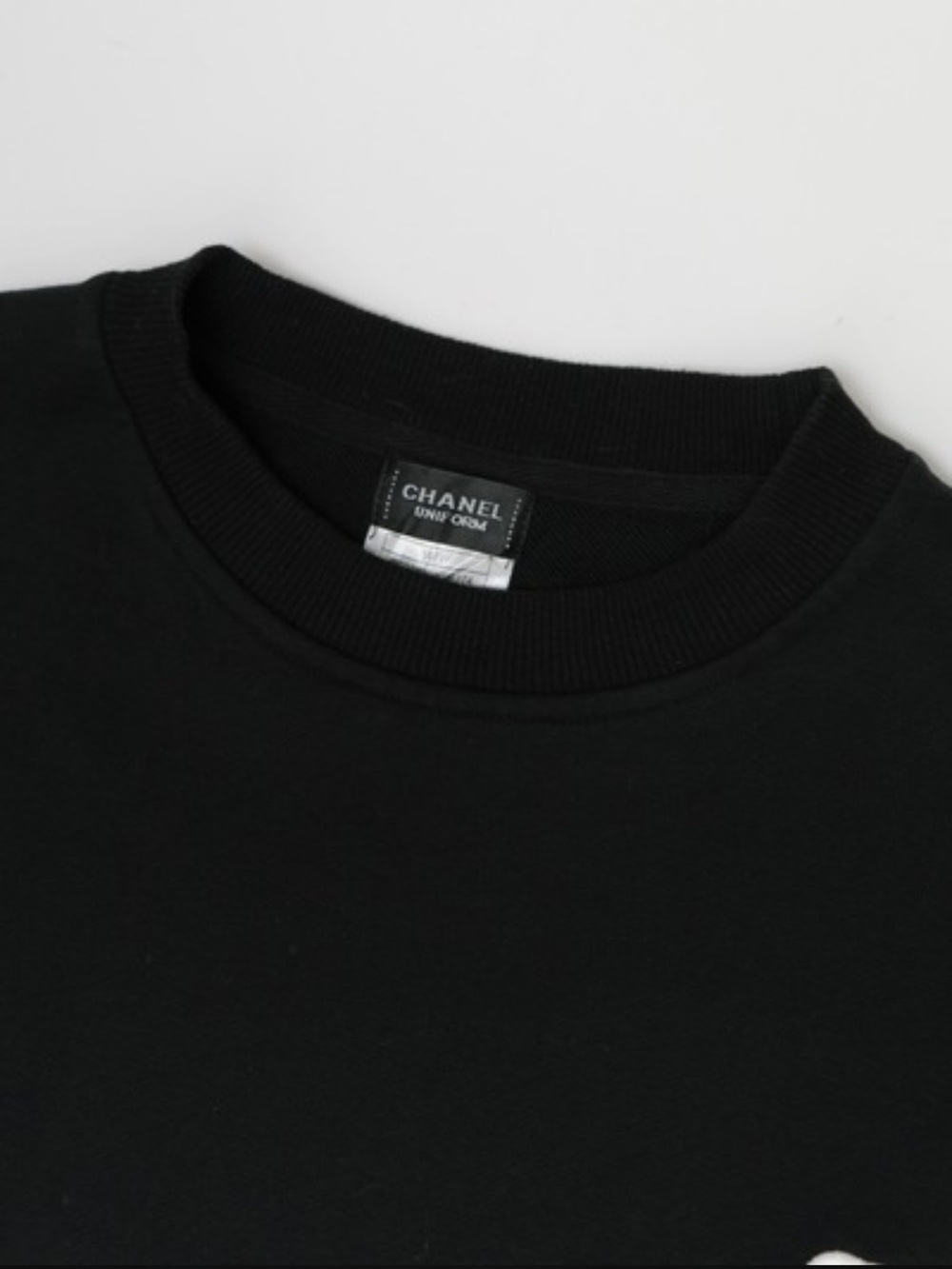 Chanel Uniform Logo Sweatshirt. Embroidered Chanel logo, Rubber Chanel appliqué - Picture 2 of 13